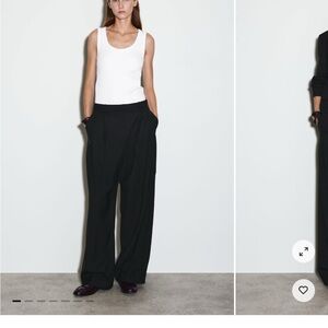 COS Relaxed Twill Wide-Leg Women's Pants